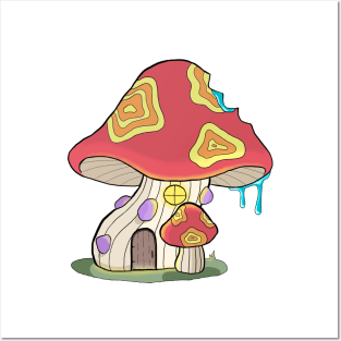 Mushroom House Posters and Art